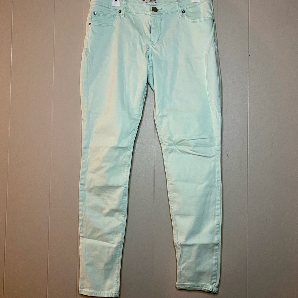 Express Mint Green Skinny Jeans